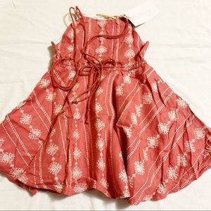 Well Dressed Wolf Wildling coral boho dress NWT